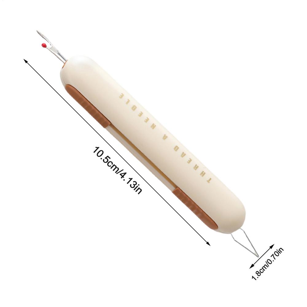2in1 Hand Sewing Needle Threader And Seam Ripper Easy Threading And Stitches Removal Tool For Seniors Durable Sewing Accessory