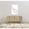 Art Panel Picasso Poster Painting Elephant Interior Modern Entrance Wall Decorative Item Stylish Bedroom Decoration Finished Product Wooden Frame