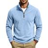Men Zipper Sweatshirts Quarter Zip Pullover Half Zipper Hoodie Men Gym Man Autumn Solid Men's Sweatshirt Coat