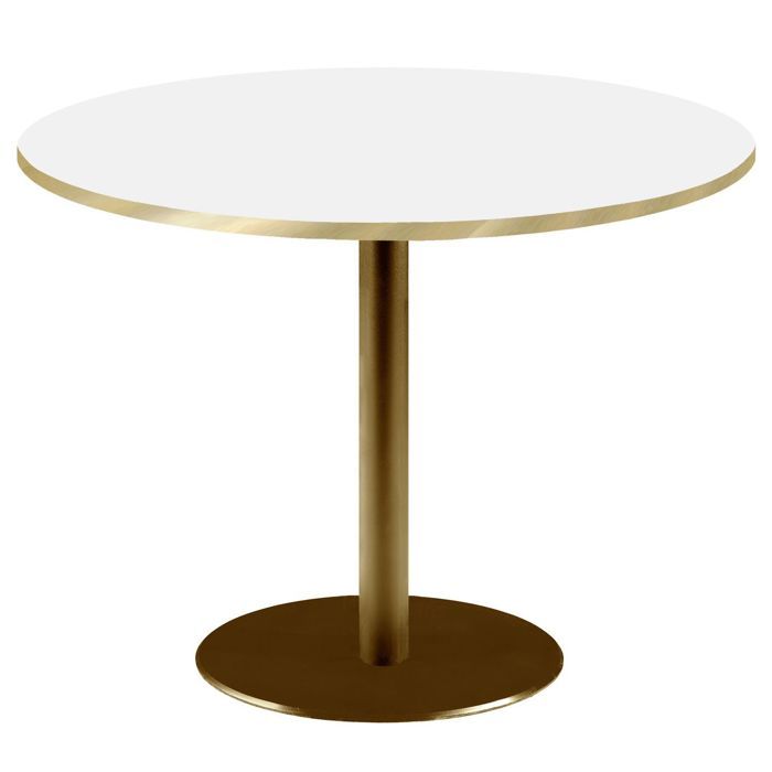 Table ronde Ø 120 cm Rome bistrot blanche