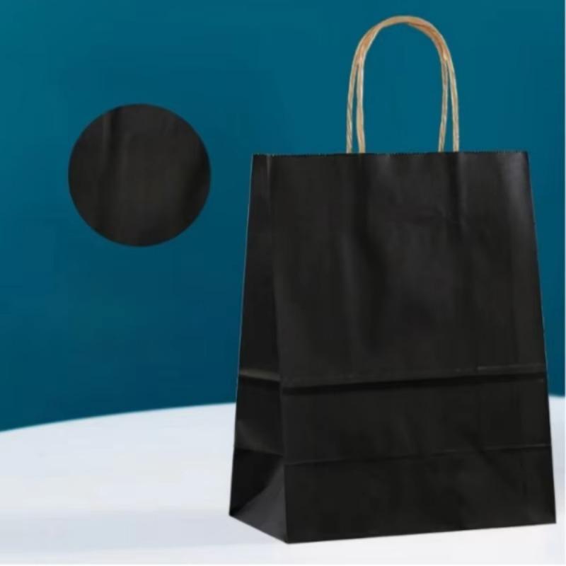 1/10pcs  Kraft Paper Gift Bag with Handles Paper Boxes for Packaging Gifts  Christmas Gift Box Gift Box Packaging  Gift Bag