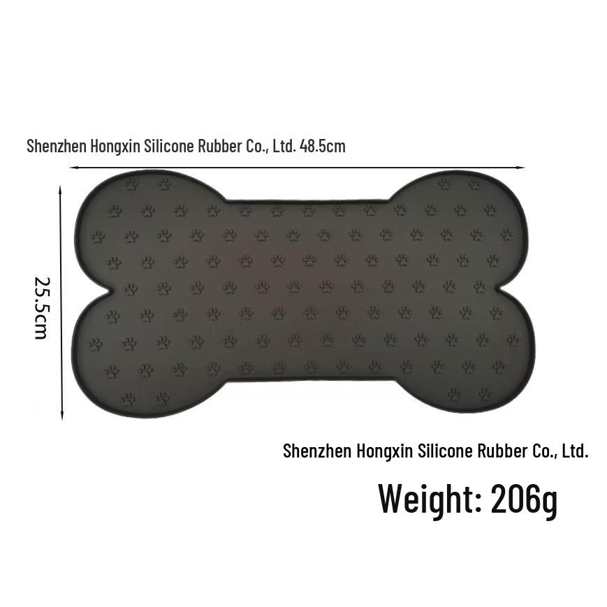Large Silicone Pet Feeding Mat - Easy Clean, Non-Slip, Waterproof, Foldable for Cats & Dogs
