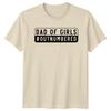 Dad Of Girls Outnumbered Graphic Fathers Day TShirt