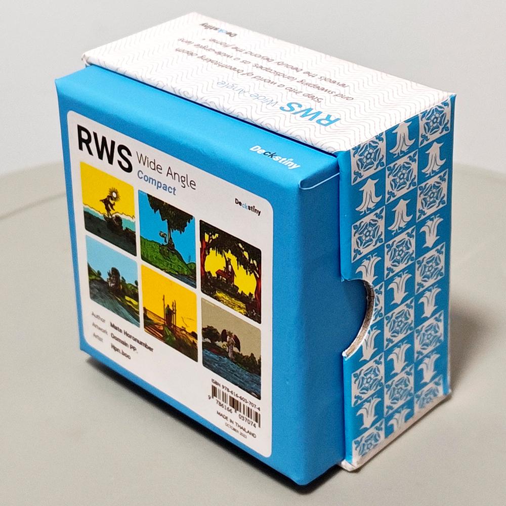 RWS Wide Angle Tarot - Compact Edition 78 Pcs Cards + 2 Specials Frame Cards 7*7cm Double-embossed in Two-piece Rigid Box