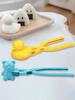 Bento Accessories with Handle Snowball Maker Sushi Mold Winter Snow  Cute Animal Rice Shaper for Kids and Adults