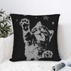 Soft Y2k Grunge Stars Cat Jumping Silly Pillowcase Polyester Cushion Cover Gift 2000s Vintage Pillow Case Cover Drop Shipping