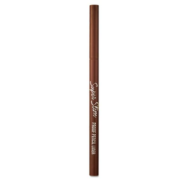 

Etude Super Slim Proof Pencil Eyeliner 0.08g, 1, No. 2 Brown Korean popular cosmetics