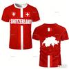 Maillot Footbal Switzerland Flag Pattern Jersey Football Jerseys Men Women Casual Sports Quick Drying Team Uniform Man Clothes