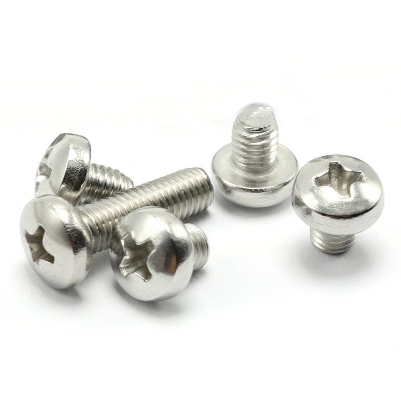 316 Stainless Steel Phillips Pan Head Machine Screw, Round Head M5/M6/M8