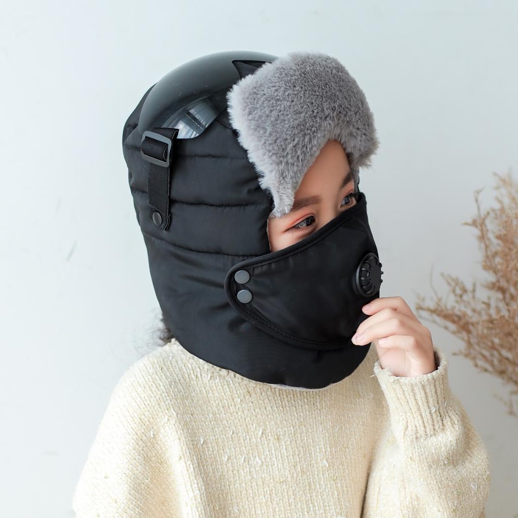 thumbnail image 2 of Fur Trapper Hat 3-in-1 Winter Trapper Hat With Ear Flaps - Windproof 2 of 10