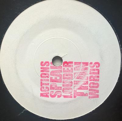 7inch Record JUNIOR REID  Actions Speak Louder Than Words BLR35 BIG LIFE 1991 UK Dance  Electronica Used