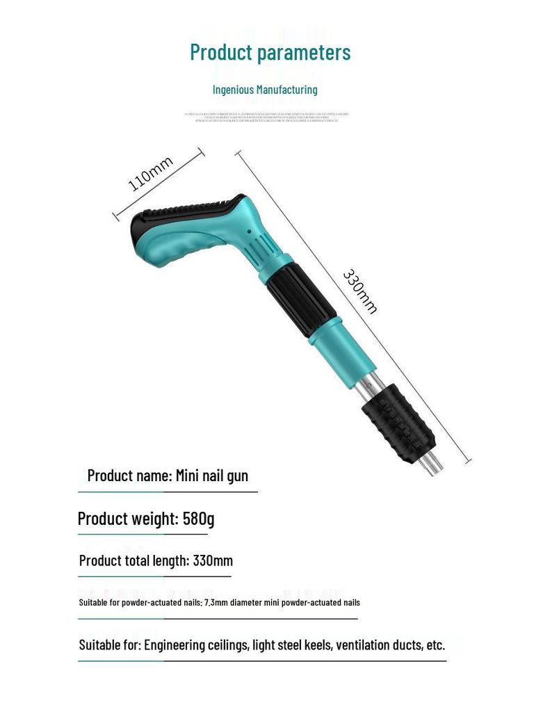 High-Demand German Mini Nail Gun for Ceiling and Concrete with Complete Pneumatic Set