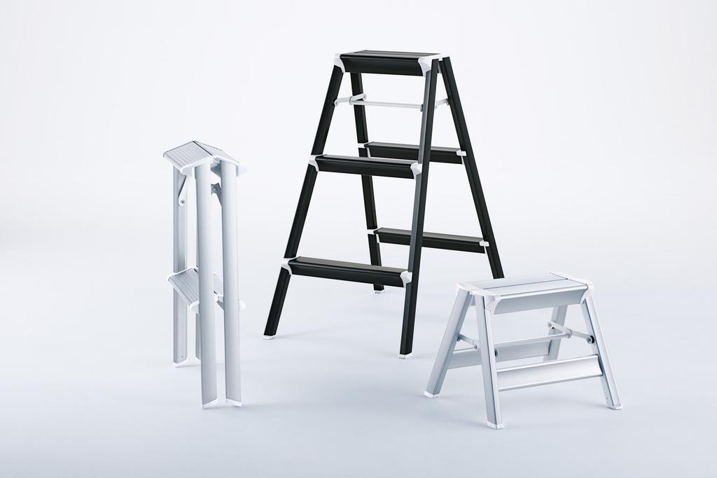 Hasegawa SKITSTEP Heavy-Duty Step Stool (130kg, Heavy-Duty Type), Silver, SK2.0-03S (16522)