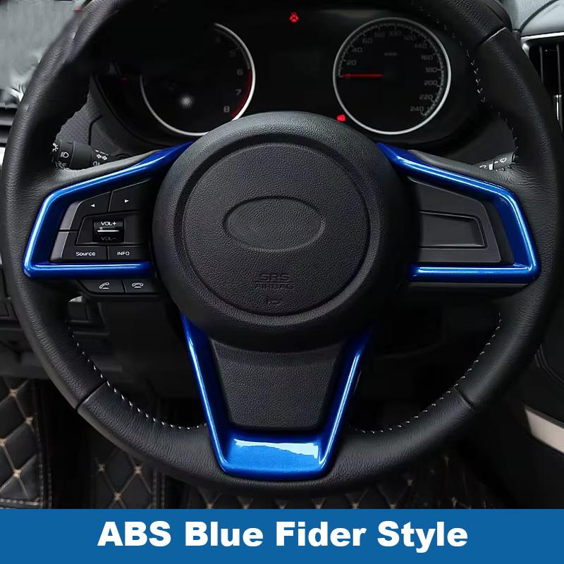 Carbon Fiber Style Steering Wheel Cover For Subaru Outback XV Impreza Leagacy 2018-24 For Forester 2019 2020 2021 2022 2025 2024