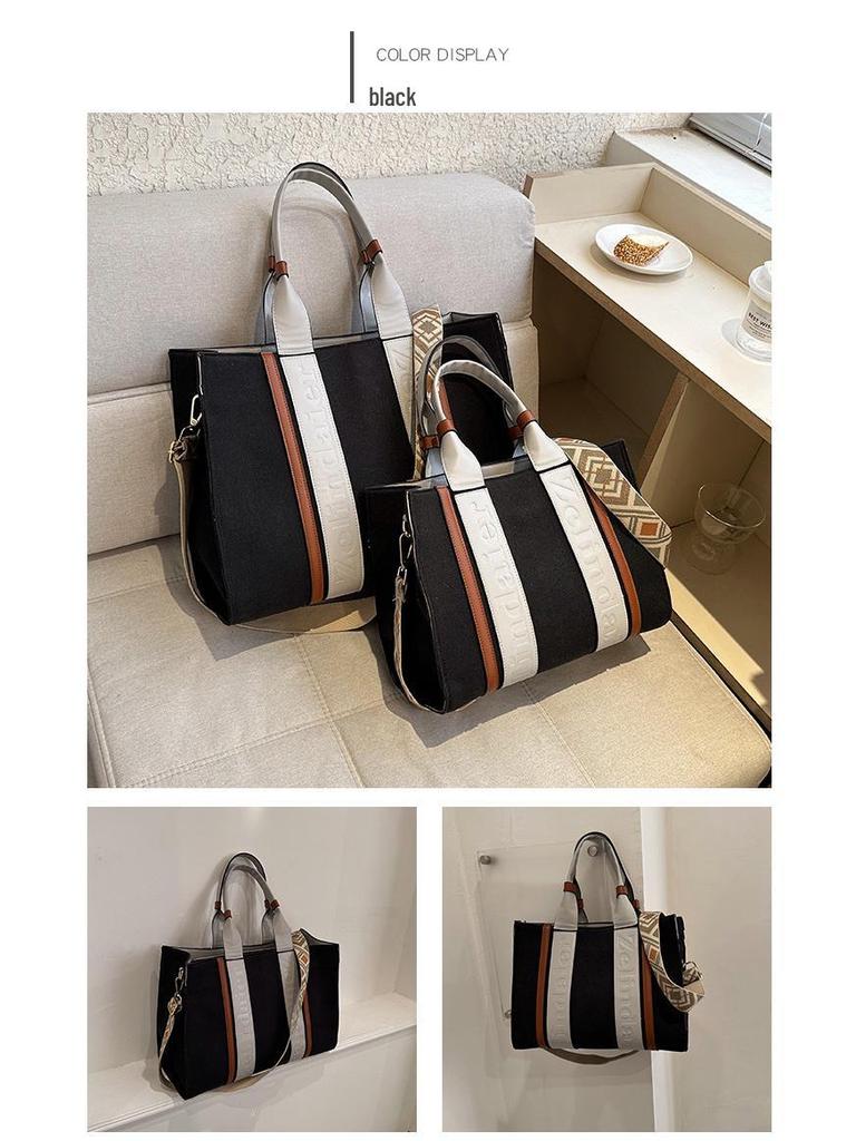 Women's Large Capacity Tote Bag - Versatile Crossbody/Shoulder Handbag for Autumn/Winter 2024