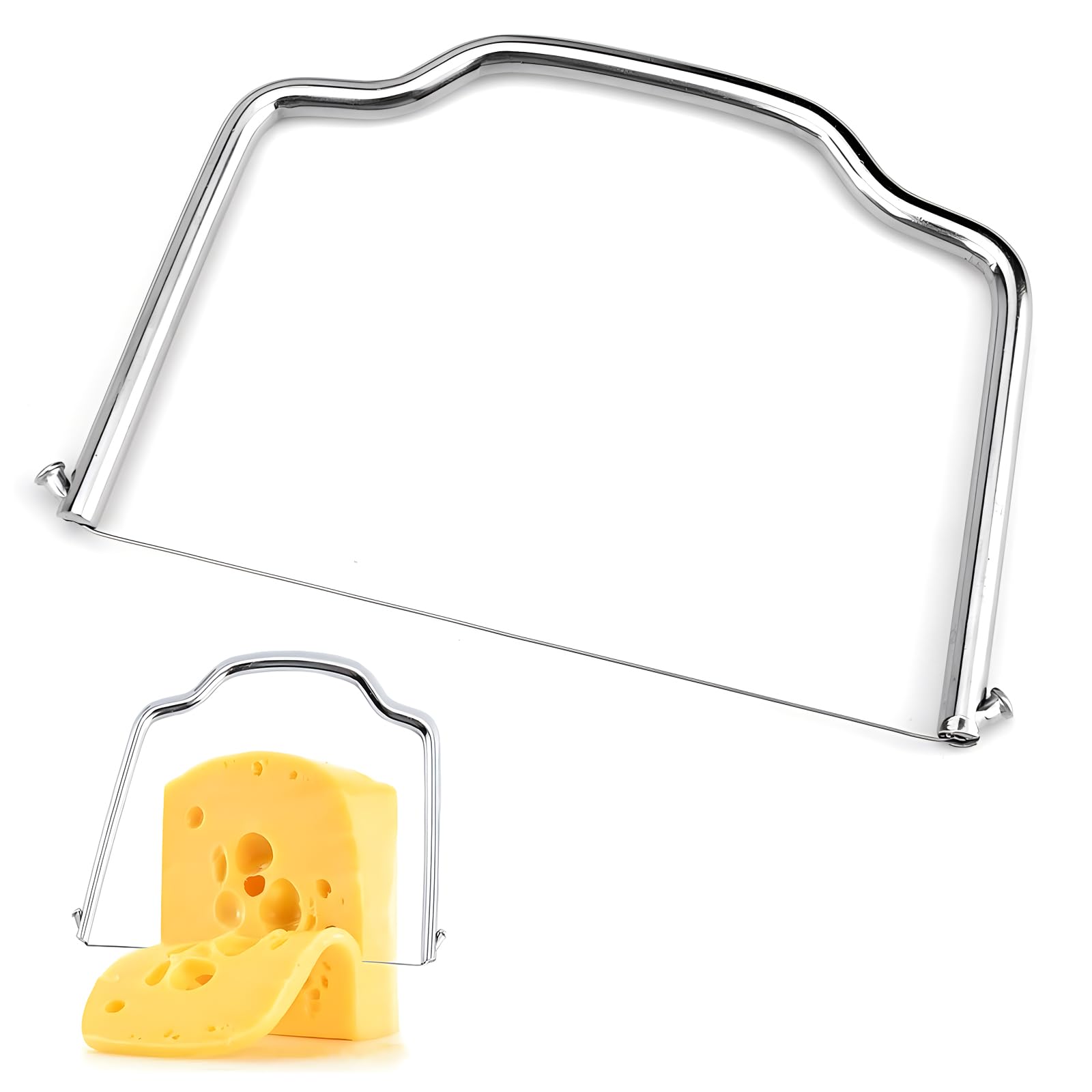 yowodana Cheese Cheese Stainless Steel Wire Butter Multipurpose Kitchen Baking Home Ham Cheese Easy to Easy to Clean Slicer, Cutter, Cutter, Tool,