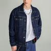 Lee Solid Color Logo Embroidered Single-Breasted Denim Jacket Men Jackets Dark-Blue LMT0036235FF00FA01773