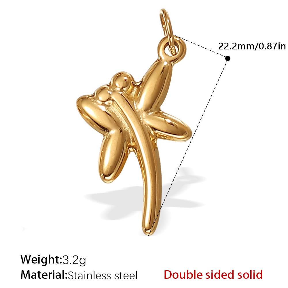 European and American creative colorful and diverse DIY pendant stainless steel plated 18K gold versatile pendant collection
