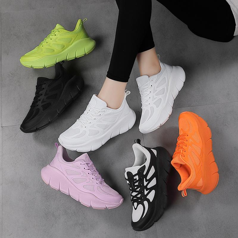 Professional shock-absorbing running shoes for men and women, soft-soled breathable running shoes, skipping rope fitness training