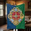 Royal Heraldry Regal Symbols blanket Suitable for all seasons Soft and comfortable Machine washable Office rest blanket Air conditioning blanket