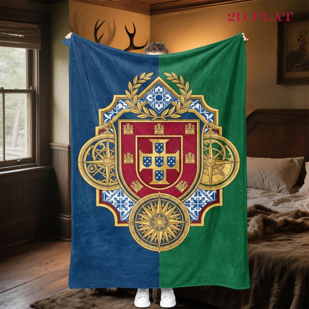 Royal Heraldry Regal Symbols blanket Suitable for all seasons Soft and comfortable Machine washable Office rest blanket Air conditioning blanket