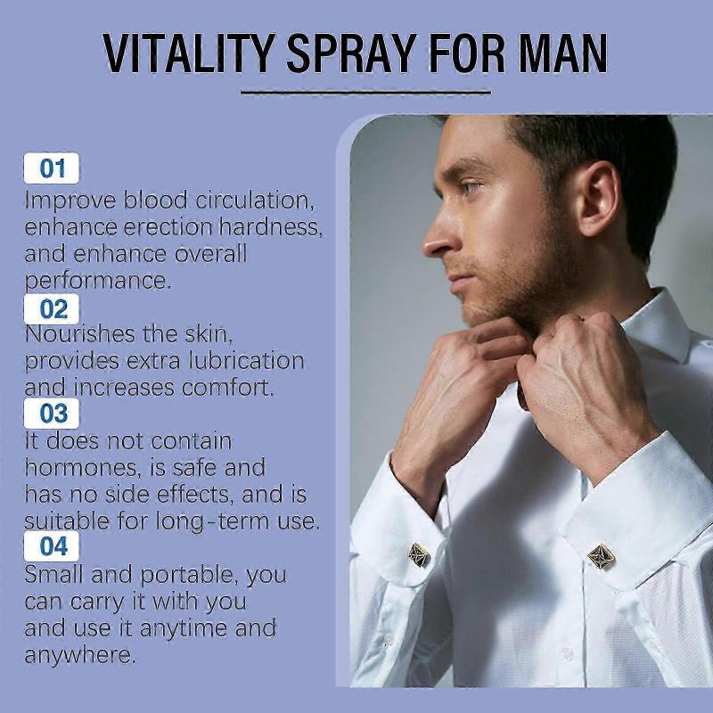 Men's Vitality Boost Spray - Gentle Formula for Enhanced Performance & Confidence