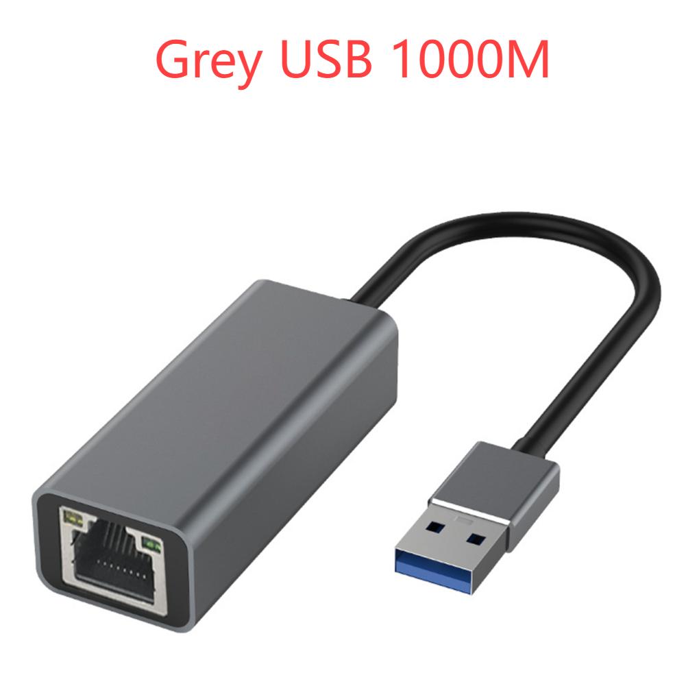 Type C USB Ethernet Adapter 1000/100Mbps USB To RJ45 Lan for Xiaomi Mi Box Nintendo Switch Network Card Laptop PC Windows