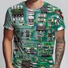T-shirt da uomo con stampa 3D su tutta la superficie con filo di circuito elettrico, T-shirt grafica da ingegnere elettronico, T-shirt casual a maniche corte, Regalo per elettricista