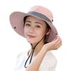 New Large Brim Summer Quick Drying Bucket Hats Hiking Hat Adjustable Fishermen Caps Breathable Women Sunscreen Hat