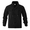 Autumn American Heavyweight Men's Corduroy Shirt Jacket New Simple Versatile Multi-Pocket Long Sleeve Stand Collar Jacket