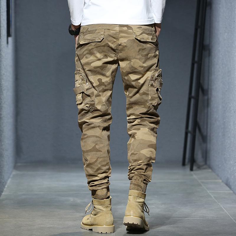 2025 Men's Trendy Cargo Cuffed Harem Pants - Versatile High Street Youth Sports & Leisure Trousers