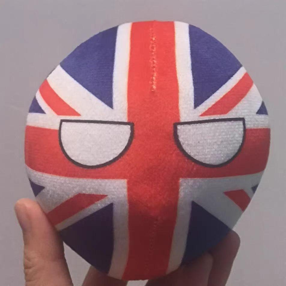 10cm Poľsko guľa plyšový vankúš Bangladéš Írsko Anglicko Škótsko Portoriko Srbsko Wales Nepál Countryball Hračka Darček