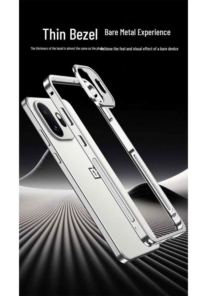 OnePlus 15T Supreme Edition Metal Frame Heat Dissipation Phone Case with Sea Horse Buckle
