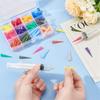 120Pcs Blunt Plastic Tapered Tip Plastic Dispensing Tips with 12 Mixed Size for Refilling Glue Fluid Precisely