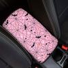 Dreaweet Stylish Spider Web Printed Black Car Center Console Armrest Cushion Cover Pad Soft Car Armrest Seat Box Cover Protector Auto Car Interior
