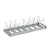 Expandable Dish Rack Pans Organizer Rack Adjustable Compartments Dish Storage Rack Pot Lid Organizer Kitchen Utensils Rack
