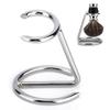 Men Shaving Brush Stainless Steel Stand Razor Holder for Salon Home Travel Use