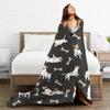 Flanelldecke mit Jack-Russell-Terrier-Hund, niedliches Tier, warme, weiche Überwurfdecke für Couch, Bett, Reisedruck, Tagesdecke, Sofabettbezug
