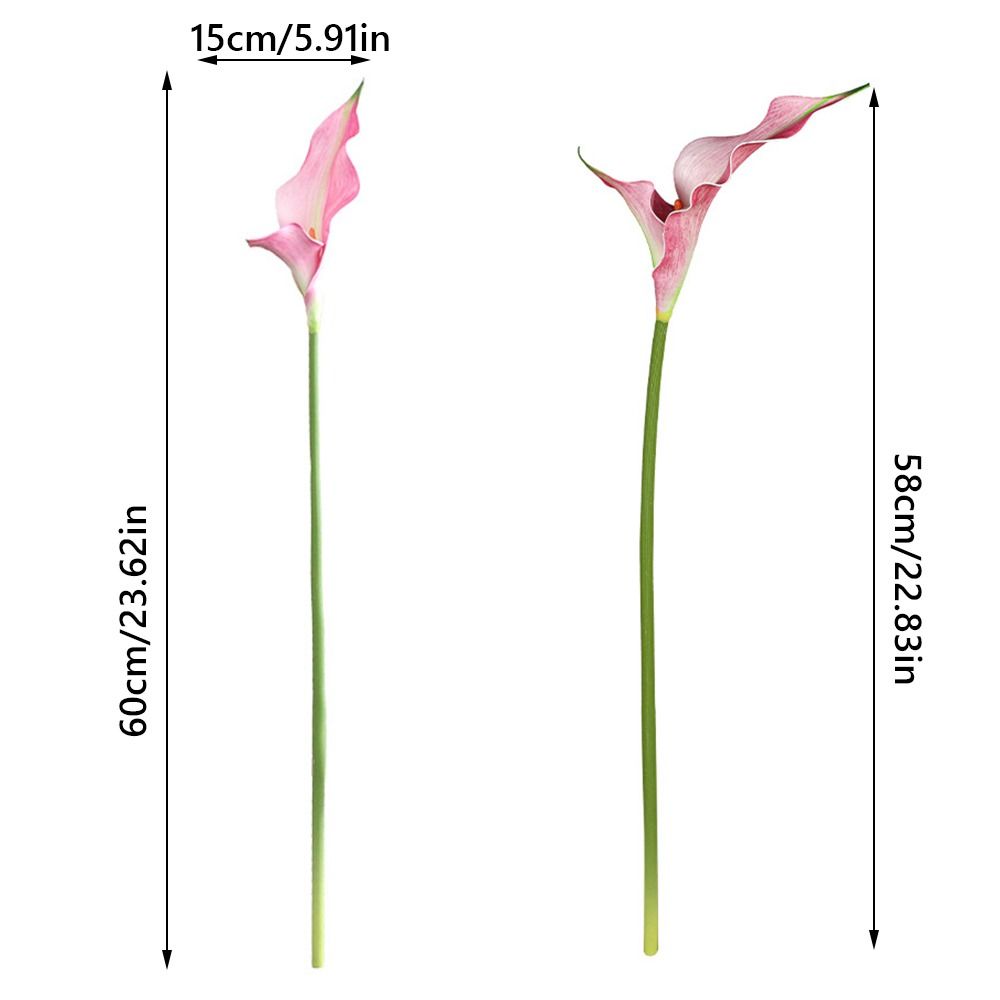 Real Touch Simulation Calla Lily EVA Faux Flower New Floral Arrangement  Home Decoration