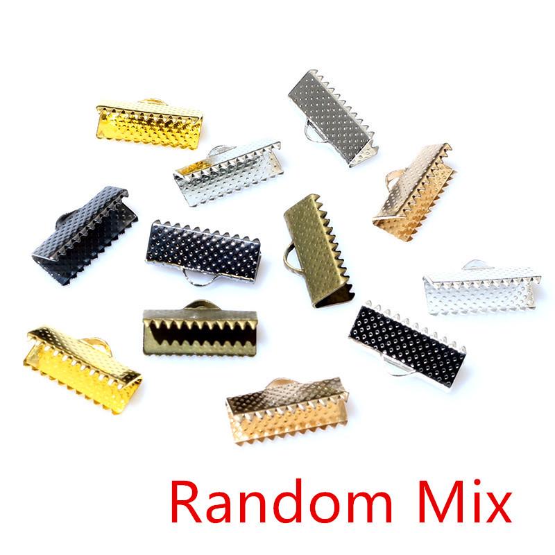 50-Pack Vest Buckle Snap Buttons with Teeth Ribbon Rope Clasp for DIY Jewelry