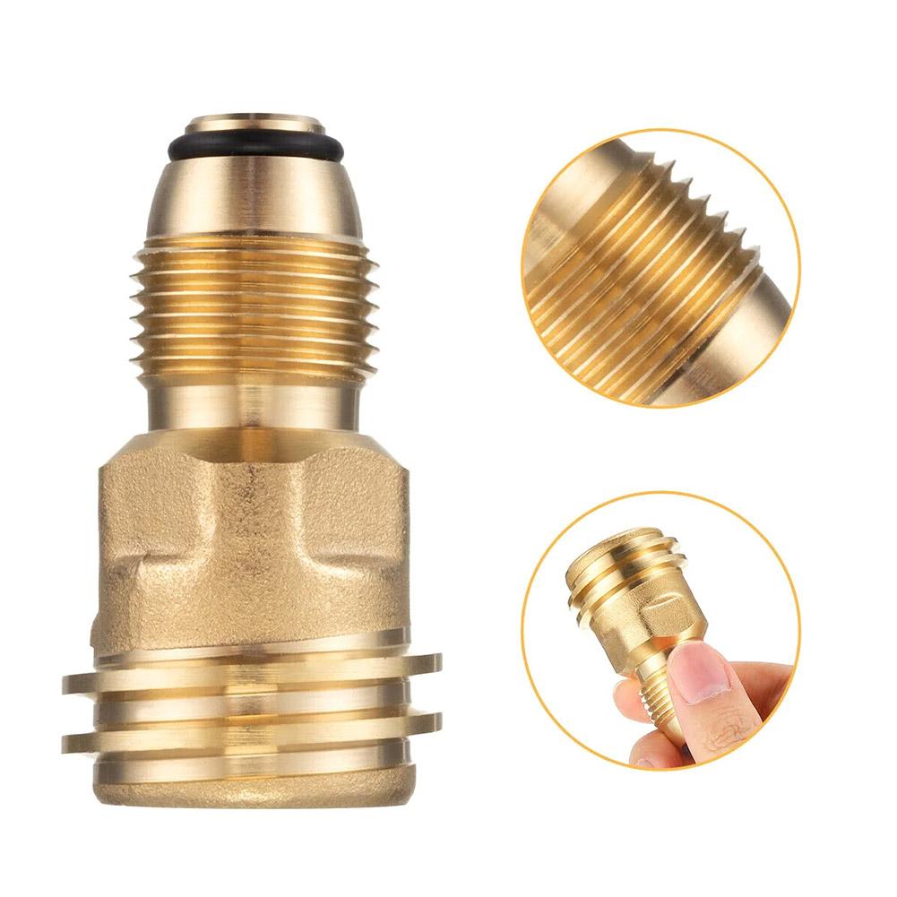 Connector Propane LP TANK POL Service Valve To QCC Outlet Brass Adapter Parts