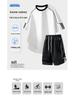 Ice-Cool Cotton Men's Two-Piece Set: Short-Sleeve T-Shirt & Five-Point Pants, Summer 2026 New Style, Casual Sportswear for Students
