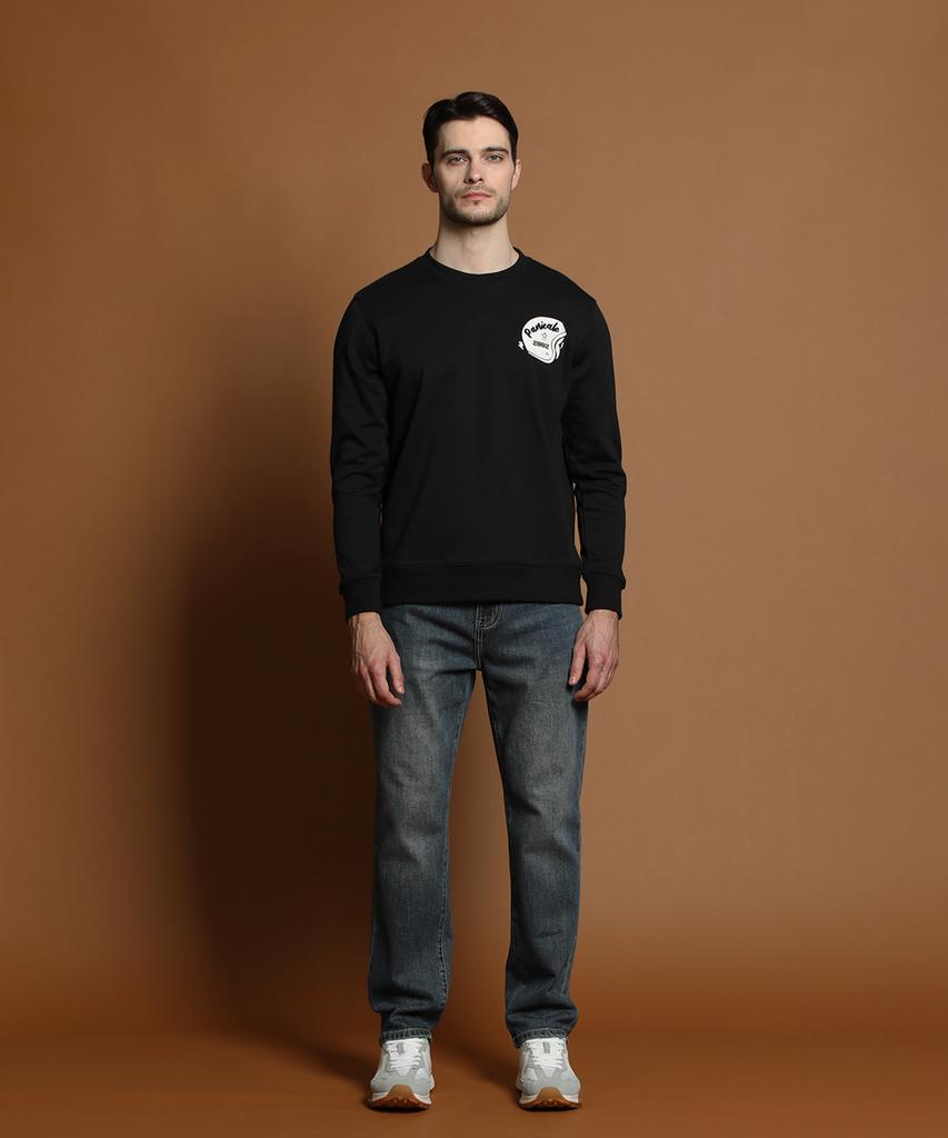 PANICALE Black Logo Print Sweatshirt