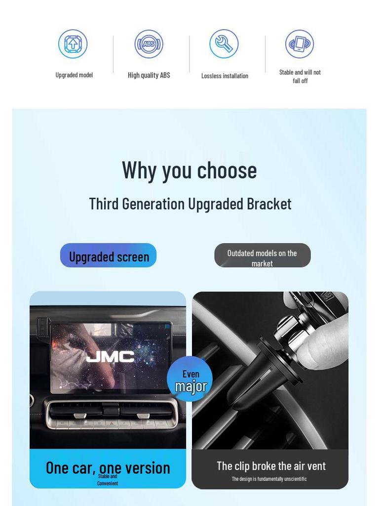 2025 Jiangling Yuhu Screen Phone Holder & Navigation Mount - Car Accessory