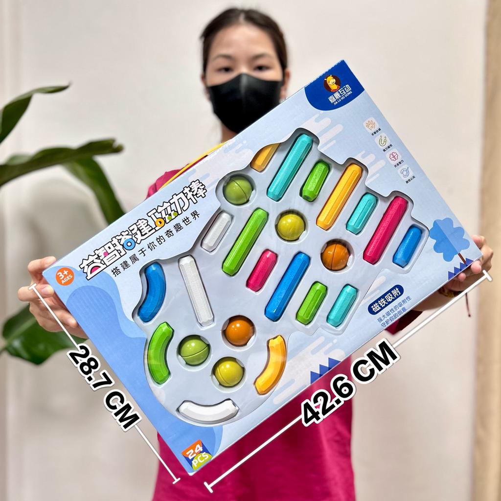 Brinquedos Infantis Barras Magnéticas de Montar Variedade de Blocos de Construção Magnéticos Brinquedo de Iluminação para Educação Infantil Presentes de Agência