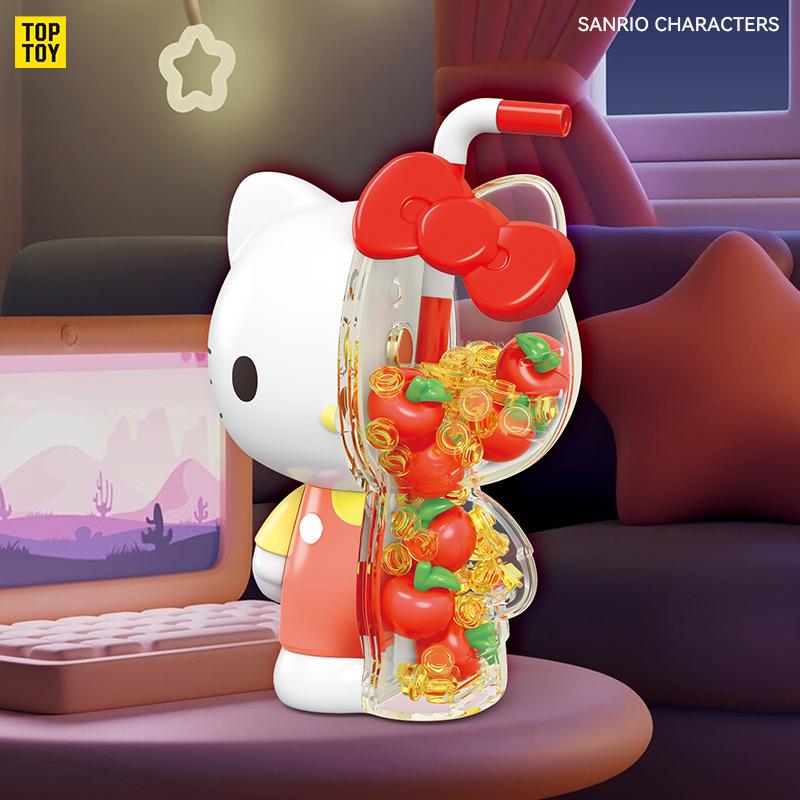 Sanrio Building Block Figures: Kuromi & Hello Kitty Ornaments (1323-26) Holiday Gifts