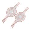 2pcs Bread Sling Silicone Heat Resistant Reusable Anti Stick Bread Baking Mat for Cooking Red