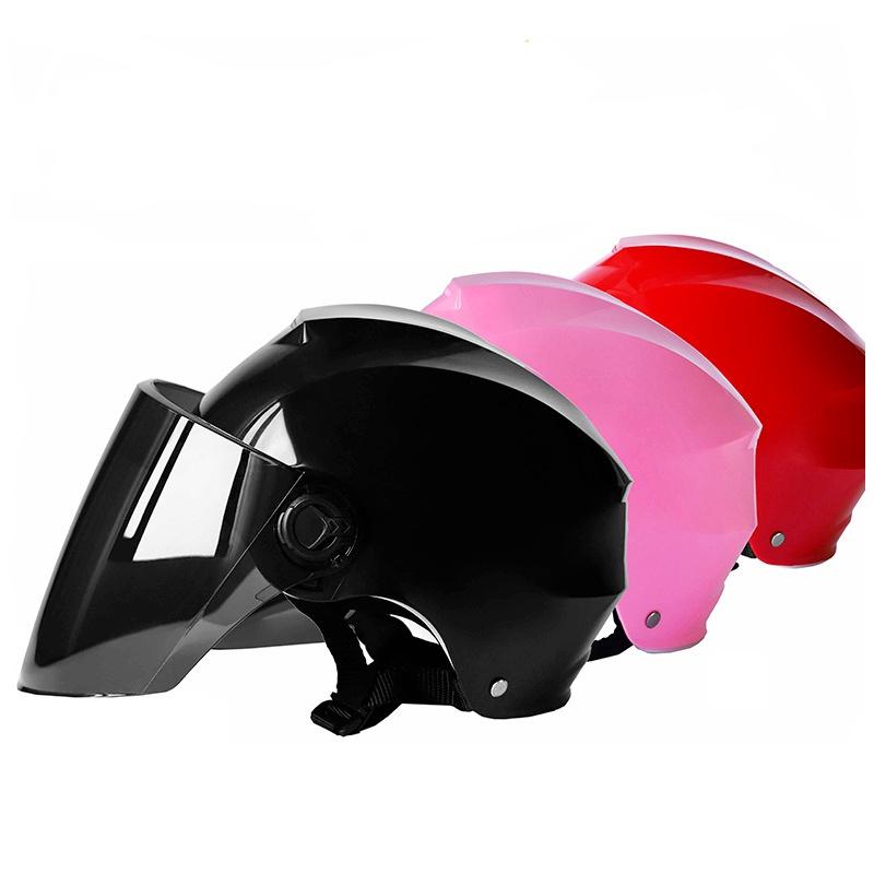 Motorcycle Helmet Four Seasons Sun Protection ABS Motorbike Helmet Safety Battery Car Helmet Motor Casque for Women/Men