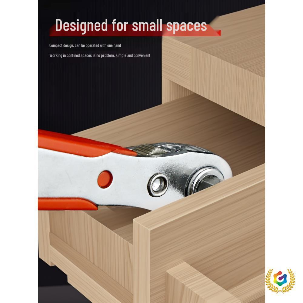 Reversibler magnetischer rechtwinkliger Ratschenschraubendrehersatz mit Kreuzschlitz- und Schlitzbits