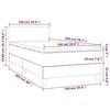 VidaXL Slat Bed Base with Mattress and LED, Upholstered Bed, Single Bed, Adult Bed for Interior Bedroom, 3134270